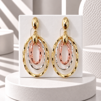 Oval Drop Earrings