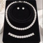 Sterling Silver Cubic Zirconia Tennis 3PCS Set